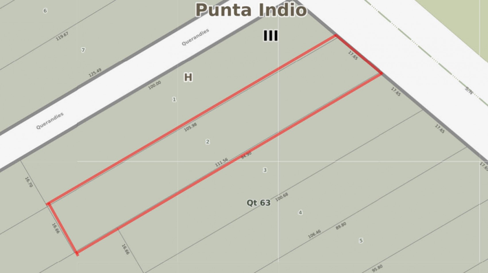 VENTA LOTE SOBRE RUTA 11 PUNTA DEL INDIO T-792