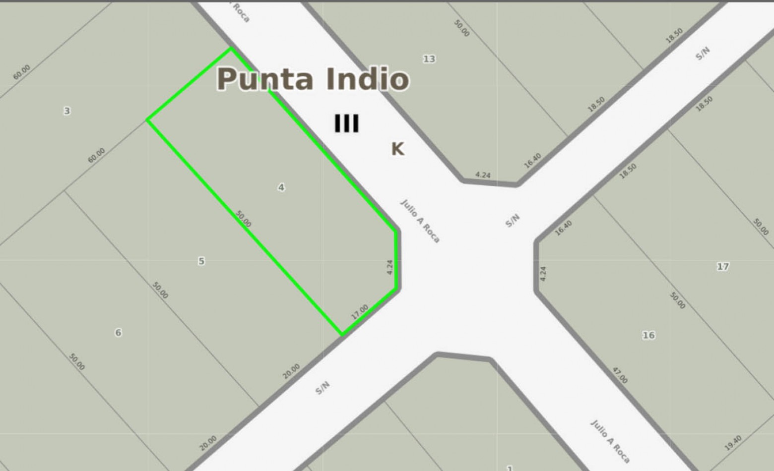 LOTE - VENTA - EN PUNTA DEL INDIO 