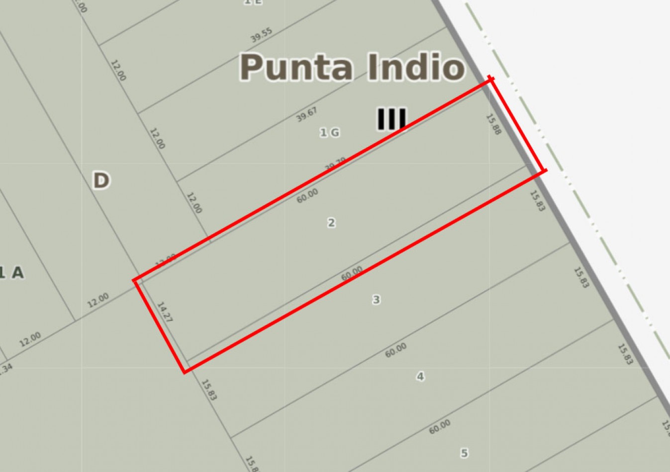 LOTE - VENTA - 844M² en VERONICA T-796