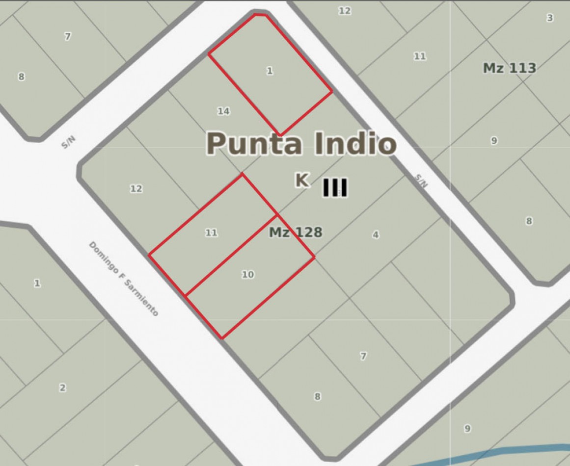 3 LOTES - VENTA - PUNTA DEL INDIO T-794 (valor de uno)