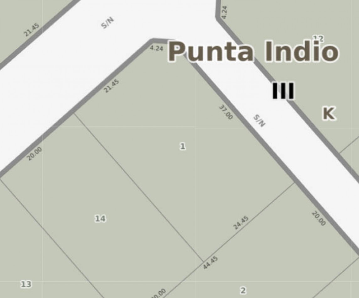 3 LOTES - VENTA - PUNTA DEL INDIO T-794 (valor de uno)