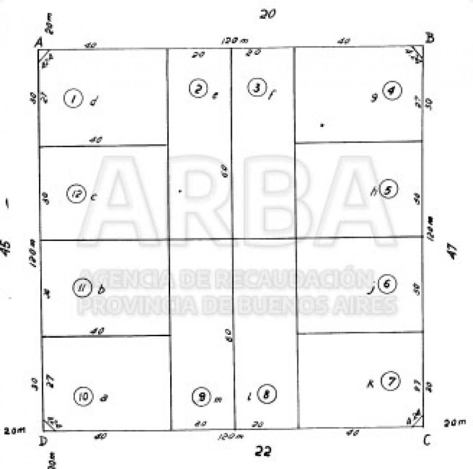 VENDE LOTE VERONICA 1200M² T-811